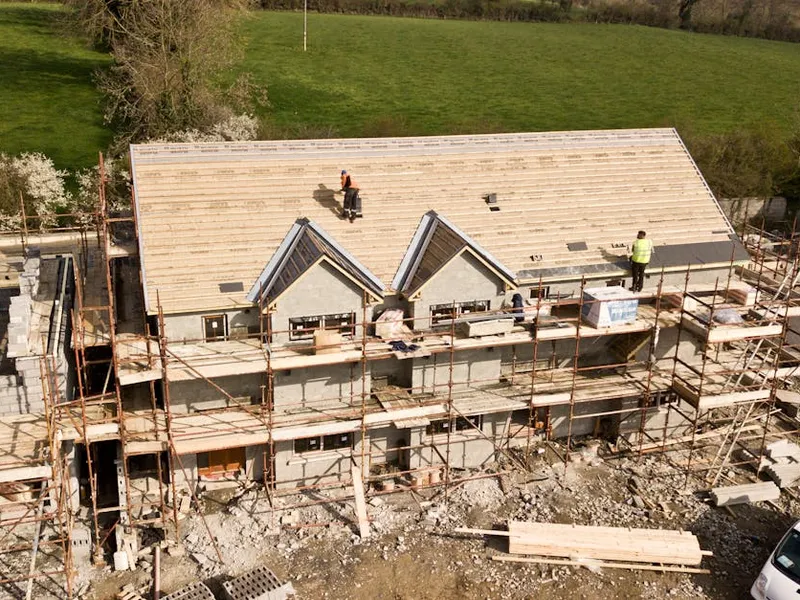 new roof installation project completed